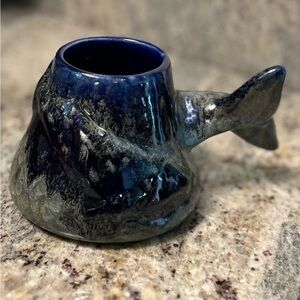 Vintage Whale Tail Handle Mug